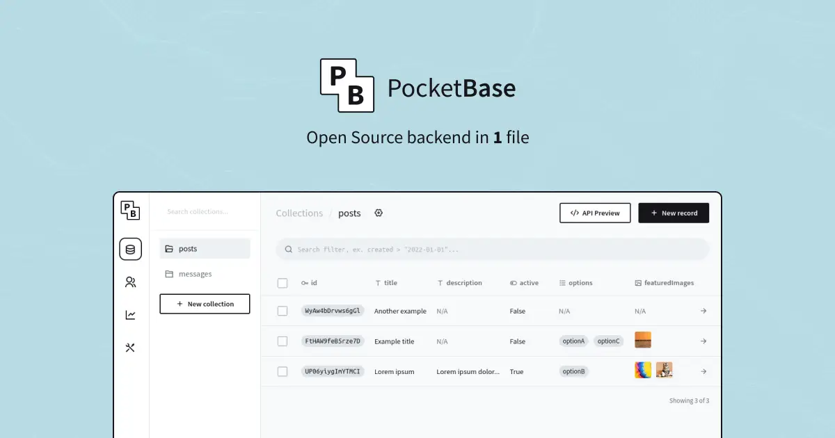 PocketBase product image