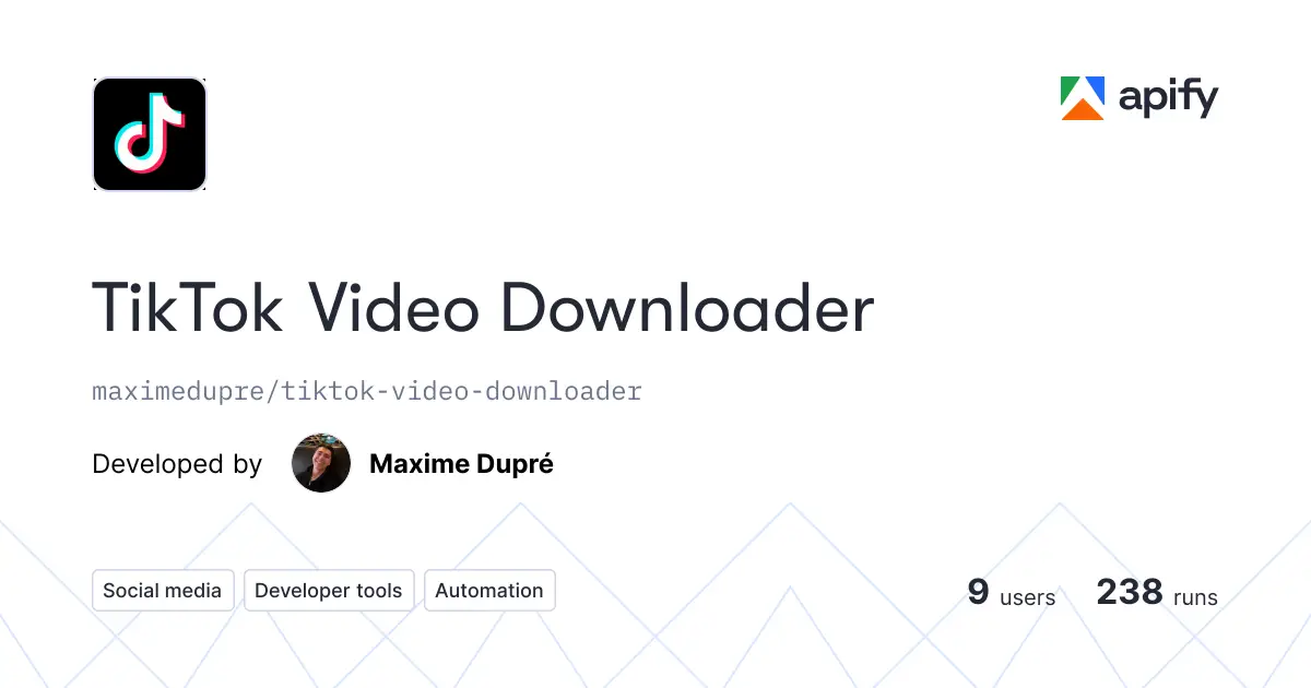 TikTok Video Downloader product image