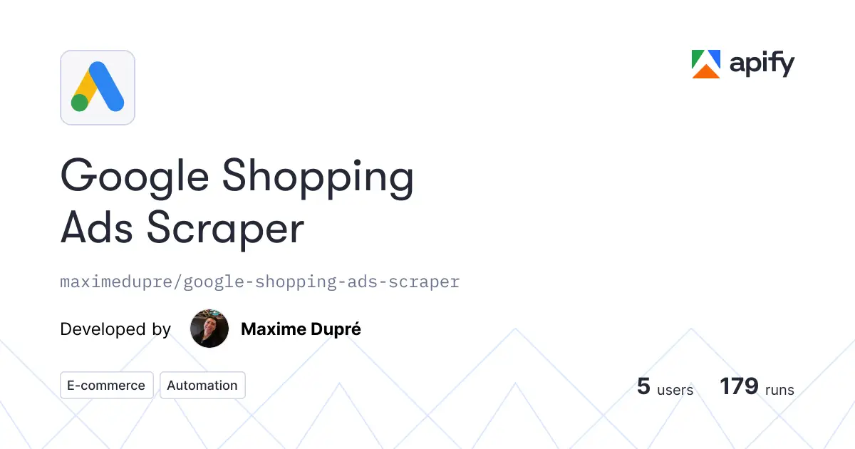 Google Shopping Ads Scraper product image