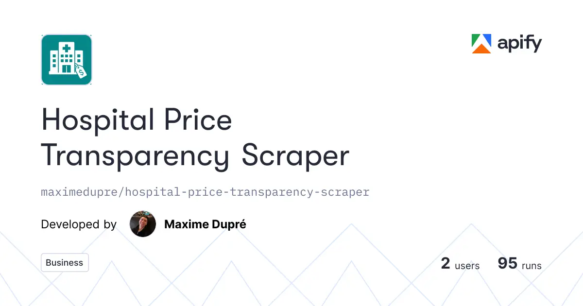 Hospital Price Transparency Scraper product image