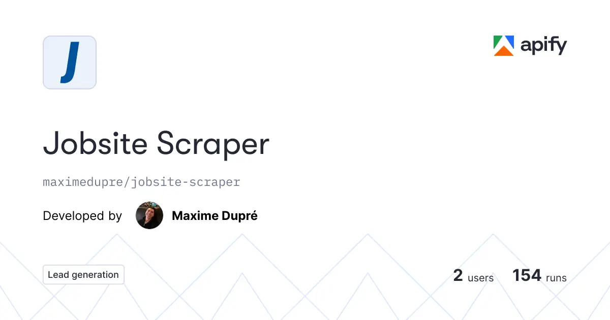 Jobsite Scraper product image