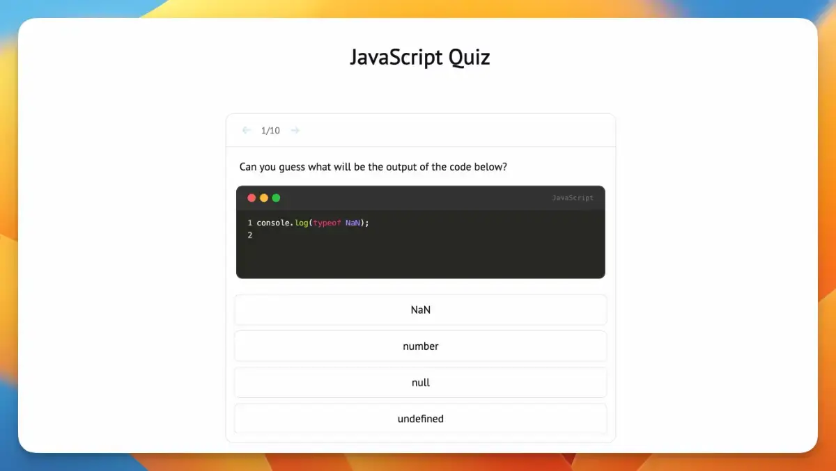 JavaScript Quiz image number 11