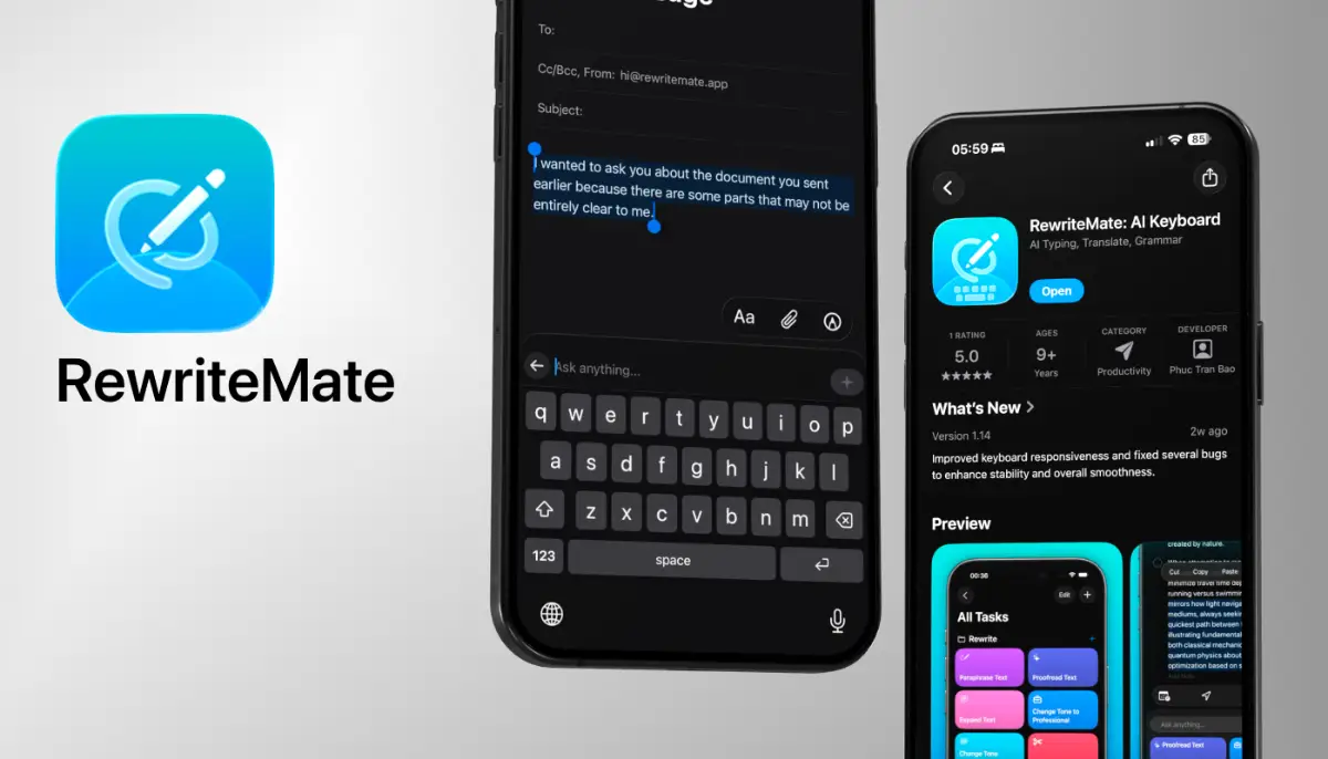 RewriteMate - AI Keyboard image number 11