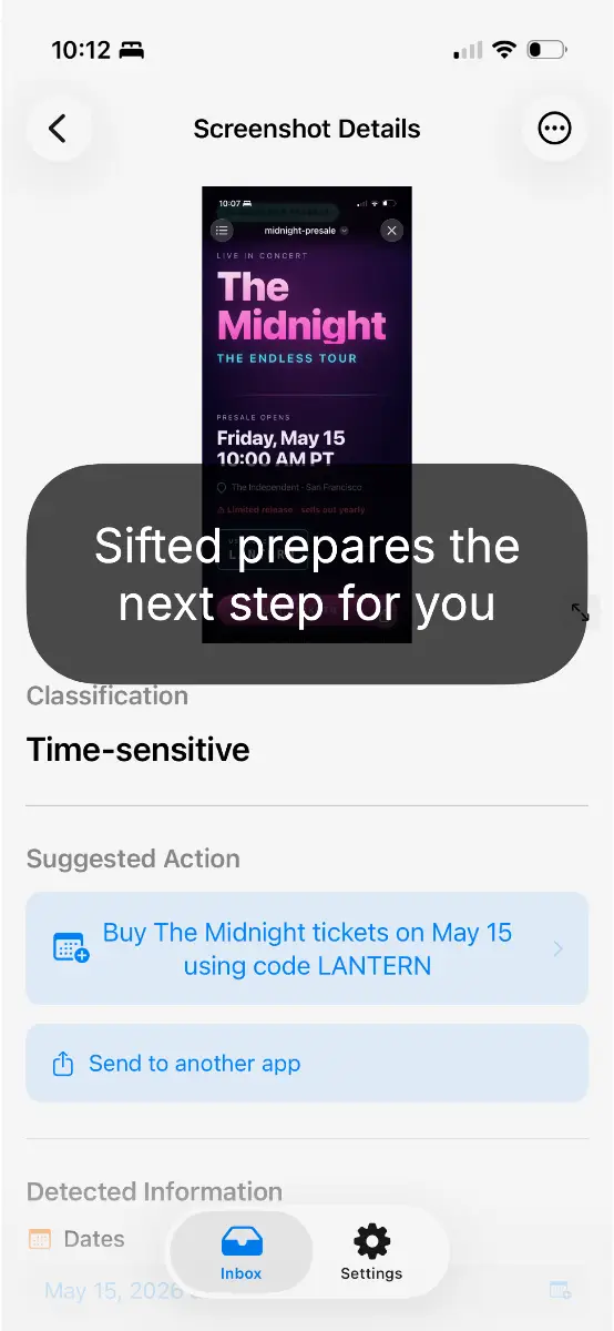 Sifted screenshot reminders image number 21